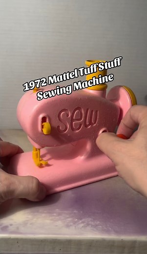 Pretty great toy from 53 years ago. 1972 Mattel Tuff Stuff Sewing Machine #playtime #PretendPlay #1970s #retrotoys #sewingmachine #blastfromthepast #mattel #vintagetoys | CPJ Collectibles