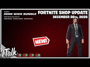 Fortnite Shop JOHN WICK & TERMINATOR ARE BACK! [December 28th, 2025] (Fortnite Chapter 7)