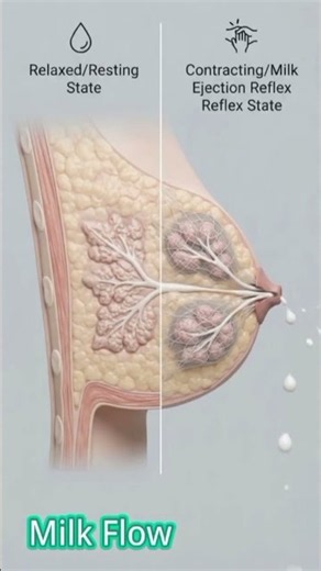What Happens Inside the Breast During Milk Flow? 👀