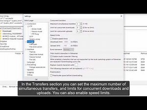 Filezilla - Configuring Settings
