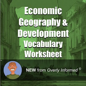 Economic Geography & Development Vocabulary Worksheet