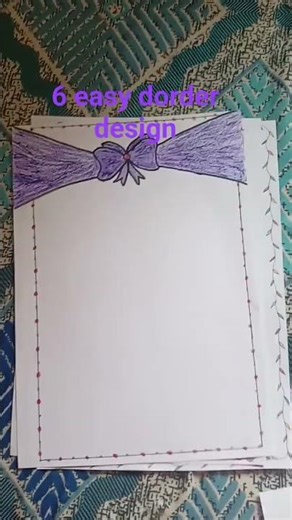 6 easy border design