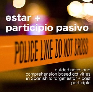 SOMOS 2 Unit 13  |  Intermediate Spanish Curriculum  |  Estar   past participle
