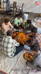 616K views · 6.7K reactions | Feeding the hungry - Bulk laddu gathiya recipe #laddu #gathiya #hungry #recipe #feeding | Hetal's Art | Facebook