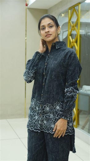 LOTZ WEDDING CENTRE on Instagram: "Elevate your everyday style with this elegant charcoal kurti set, highlighted by intricate white floral embroidery on the hem and sleeves. 📍Visit us in Coimbatore 📞 Call: +91 80983 33000 .. .. .. 💫LOTZ WEDDING CENTRE💫 [lotz,wedding,centre,modeling,weddingdress,weddingcentre] #lotzgroup #weddingcenter #wedding #weddingdress #modelingchallenge"