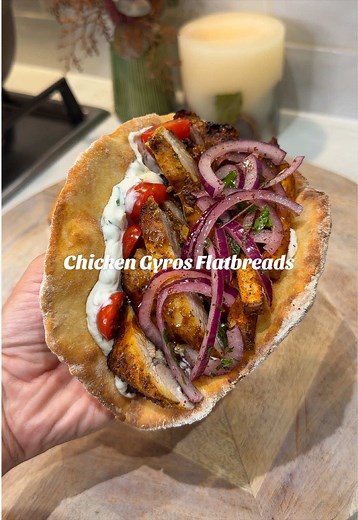 Chicken Gyros Flatbreads Recipe for a Delicious Fakeaway