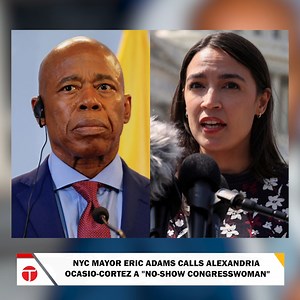 NYC Mayor Eric Adams calls Rep. Alexandria Ocasio-Cortez a "no-show congresswoman" as she demands his resignation amid a federal corruption probe. Adams denies any wrongdoing while AOC claims ongoing investigations are crippling the city's administration. #etribune #EricAdams #AOC #NYCPolitics #CorruptionProbe #ResignationCalls | Express Tribune