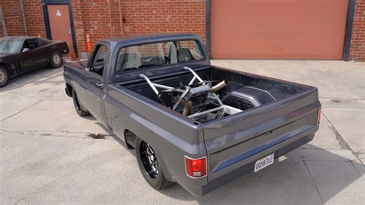 Classic Chevy C10 combines stock car chassis with trophy truck attitude