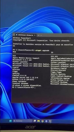 Utilise la ligne de commande CMD pour faire la de mise à jour de tes logiciels sur windows #astuce