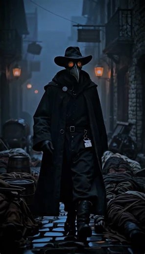 AI Plague Doctor Walking Through a Dead Medieval City | AI Cinematic Horror Scene