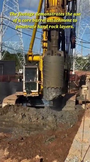 Deep Rock Drilling for High-Rise Foundations | Civil Engineering Process