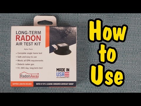 How To Use a LONG TERM Radon Away Test Kit (including how where to place & registration) RadonAway