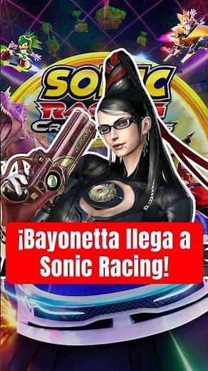 ¡Bayonetta llega a Sonic Racing CrossWorlds totalmente gratis! 🥵🖤 #Bayonetta #Sonic #Videojuegos