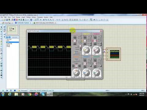 Frequency Shift Keying in Proteus