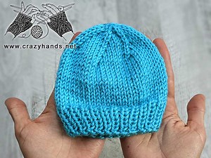 Knit Preemie Hat Free Pattern · Crazy Hands