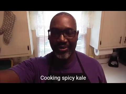 Cooking kale greens the quick way!