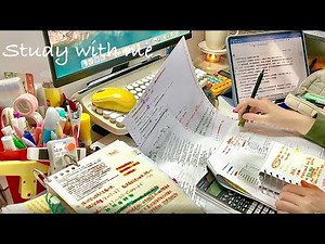 STUDY WITH ME 2hrs | Background noise,no music,no break | ASMR | real time｜motivation