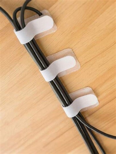 10-100pcs Cable Organizers, Multi-Purpose Cable Management Ties, For Computer Cable Management, Desk Cable Rack, Cable Organizers With Hook & Loop Closure, Simple Multi-Functional Office Desk Organizer, Reusable For Electricians Cable Ties, Magic Cable Tie Downs, Desktop Cable Management System | SHEIN