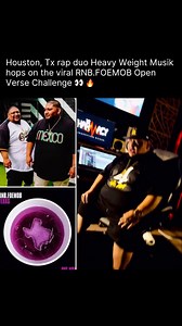 Houston, Tx rap duo Heavy Weight Musik hops on the viral #RNBFOEMOB Open Verse Challenge 👀 How Is It Sounding ⁉️ #texasmusicscene #texasrapper #fyp #reels | Soy Tan Tejano