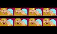 Mix of 8 videos from youtube : Youtube Poop: What Is Spaghetti? 2014 with a frame added every second