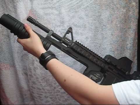 (Airsoft) How to install a G&P M203 airsoft grenade launcher on the Tokyo Marui M4 SOPMOD.