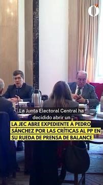 La JEC abre expediente a Pedro Sánchez por las críticas al PP en su rueda de prensa de balance
