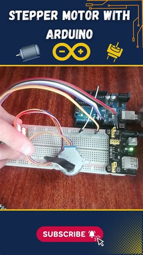 Connect the stepper motor to arduino #arduino #arduinotutorial