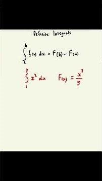 Definite Integrals