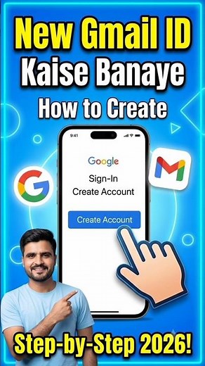 New Gmail ID Kaise Banaye (2026) | Gmail Account Banane Ka Asaan Tarika