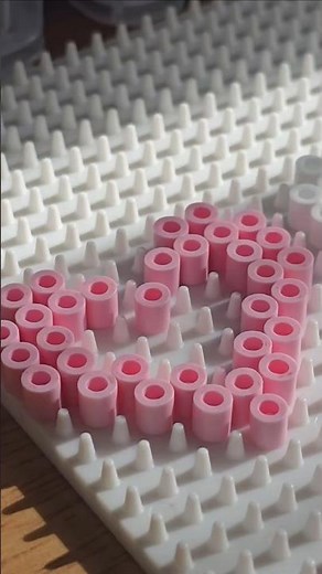 Easy Hama Bead Project. #perlerbeads #perlerbeadart #hobby #hamabeads #easydiy #craftideas #art