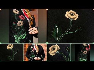 How to make gorgeous Highlight appliqués or 3D flower for your outfits / flower applique tutorial
