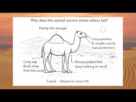 Why Camels Survive Where Other Animals Fail?‪@CurioScienceQuest‬ #science #ncert #learning #education