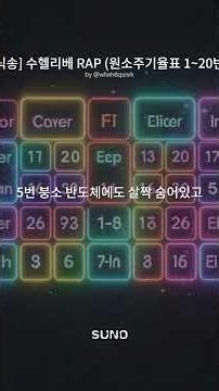[가람 지식송] 수헬리베 RAP (원소주기율표 1~20번)