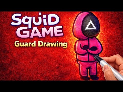 Squid Game Secret! 🗝️ How to Draw Player 456 with Mystery Key Step-by-Step | J2L