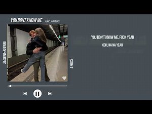 Jax Jones- You don’t know me ft Raye (slowed+reverb+lyrics)