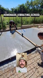 Homemade vibrating screed board! #viral #homemade #tools #concrete #construction | Brandon Stephens