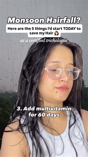 Monsoon Hair Fall? 5 Trichologist-Approved Tips to Stop Hair Fall 🌧️