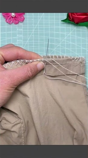 Hand stitched hemming tutorial, neat, durable, and easy to follow #sewingtips #handmade #DIYfashion