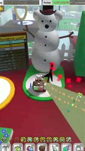 Lvl 22 Snowbear vs. White Hive... Who Wins? 🤔 #beesmas #beeswarm #bss #onett #roblox #whitehiveking