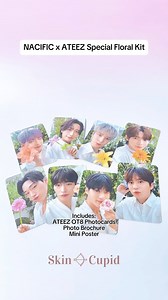 Calling all ATINYs! This is the collaboration set you’ve been waiting for 😱💜 ATEEZ are NACIFIC’s official brand ambassadors and their first collaboration featured a flowering day concept, celebrating the new beginning for the both of them. They have picked out some bestsellers from the NACIFIC Phyto Niacin range that helps with brightening the skin and evening out skin texture. 💘 This set is available at: www.skincupid.co.uk The set includes: 💜 ATEEZ Selfie Photocards (8pcs in total, one of 
