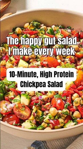 Mediterranean Chickpea Salad (Chickpea Salad Recipe) #chickpeas