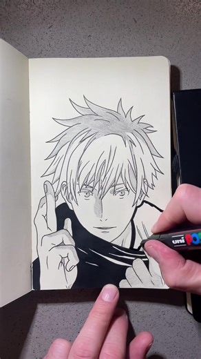 Drawing Satoru Gojo: Anime Sketchbook Ideas
