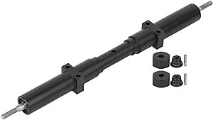 Tbest RC Wheel Axle, 1:10 Scale Metal RC Trailer Axle Remote Control Crawler Car Non-Powered Rear Wheel Axle RC Upgrade Parts for 1/10 RC Tractor Truck Rc Trailer Hitch