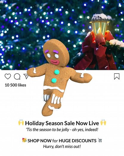 Breakout Clips on Instagram: "Create winning Holiday video ads in just 3 clicks.⁠ ⁠ Plan your sales and promos. breakoutclips.com⁠ ⁠ #breakoutclips #animations #animated #motiongraphics #facebookads #videoads #instagramads #animatedvideos #videoeditor #videoediting #ads #linkedinads #tiktokads #christmasday #christmasdeals #christmasads #holidaydeals #holidayads"