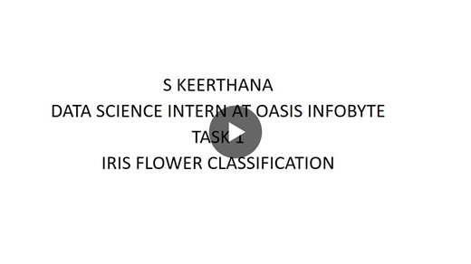 #internship #oasisinfobyte #datascience | Keerthana S