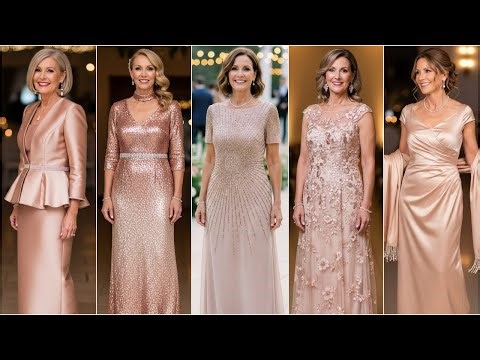 Luxury Rose Gold Mother of the Bride Gowns: New Elegant Designer Dresses for 2026 Weddings