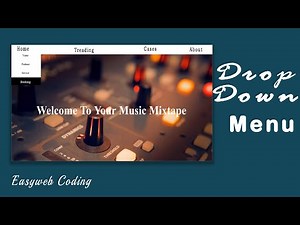 Make A Simple Drop Down Menu Using HTML & CSS || Drop Down Menu