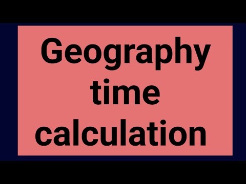 Geography time calculation