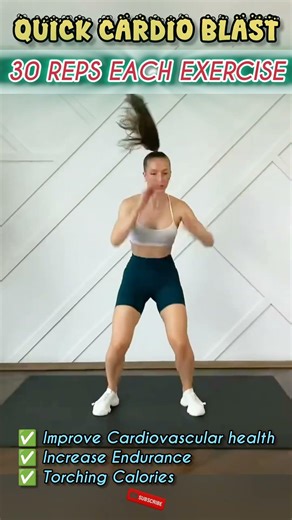 Quick cardio blast #ytshorts #shorts #cardio #weightloss #fatloss #fitness #exercise #workout
