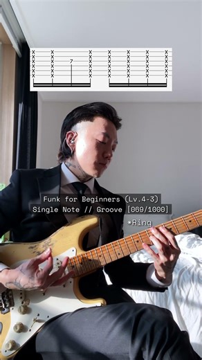 Funk for Beginners (Lv.4-3): Single Note | Groove [069/1000]